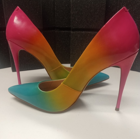 Steve Madden Zaney Rainbow Pumps Size 91/2 - Picture 1 of 9